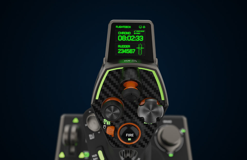 The full-color Head Up Display (HUD) provides access to diagnostics and performance adjustments, allowing you to effortlessly tweak your setup on-the-fly.