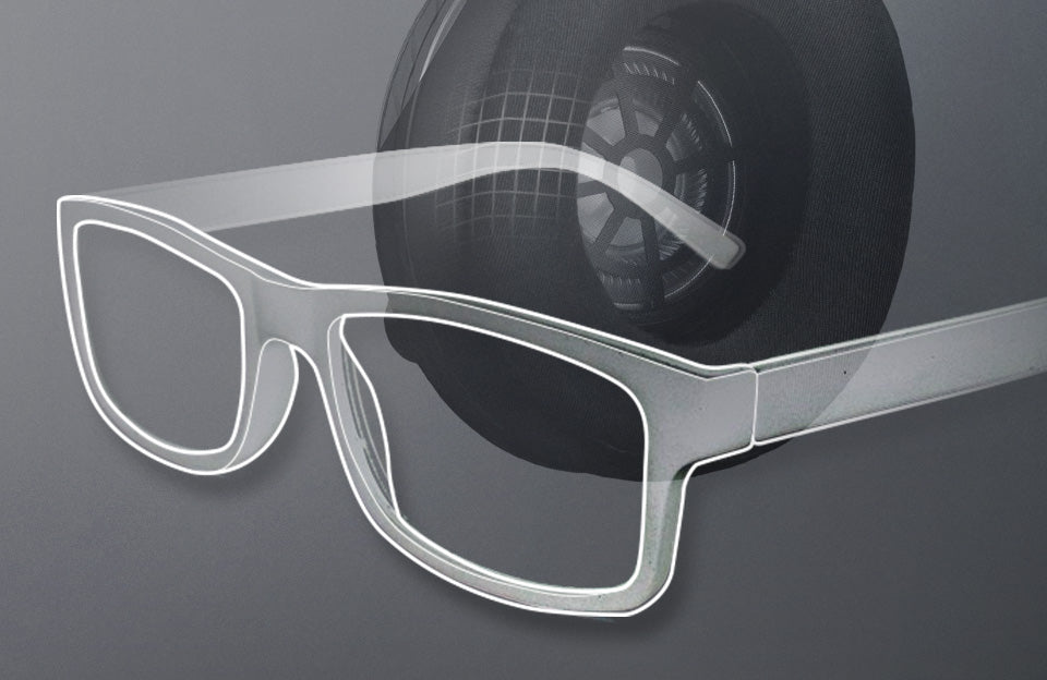 Glasses friendly cushion design alleviates eyewear pressure