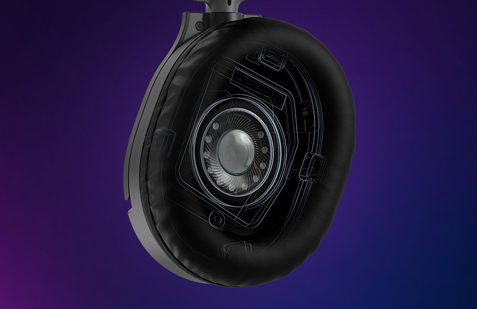 Superior 40mm over-ear speakers deliver amazing game sound so you hear every crisp high and thundering low.