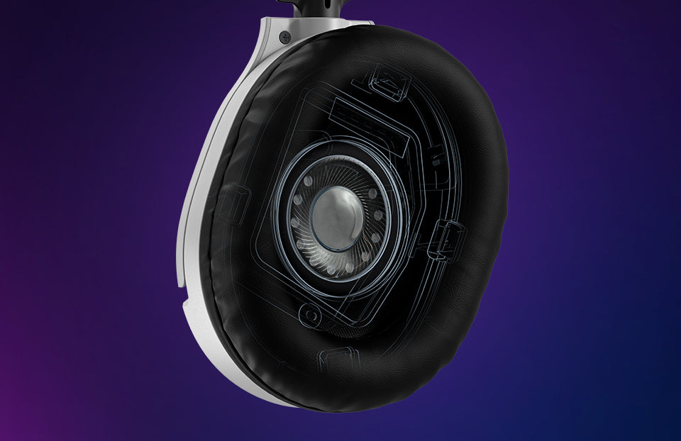 Superior 40mm over-ear speakers deliver amazing game sound so you hear every crisp high and thundering low.