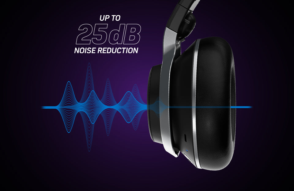 Experience the most versatile, competitively benchmarked noise cancellation ever available in a gaming headset