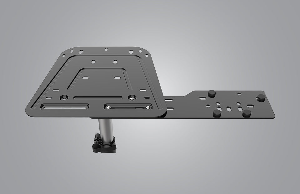 All-steel design provides a sturdy, no wobble base for mounting your simulation accessories