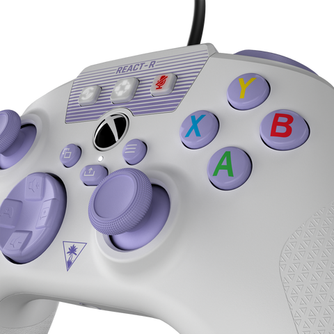 REACT-R™ Controller – Wired, White/Purple