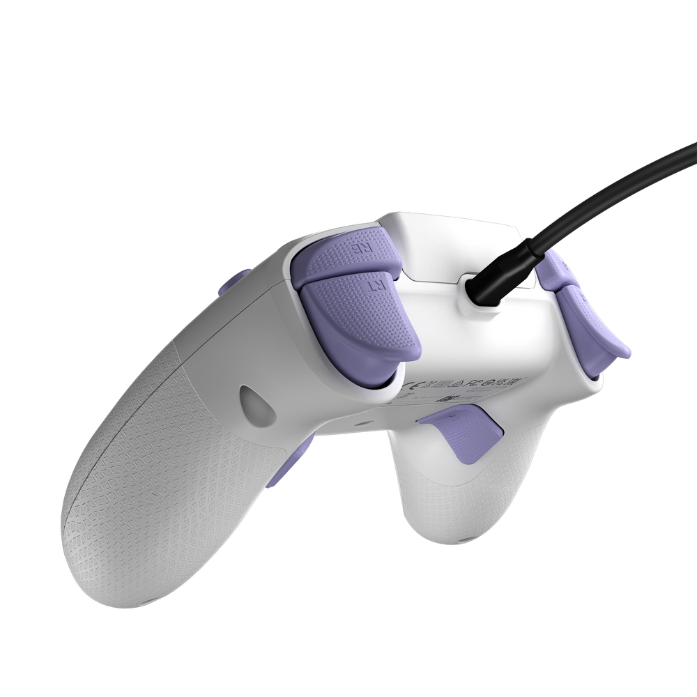 REACT-R™ Controller – Wired, White/Purple