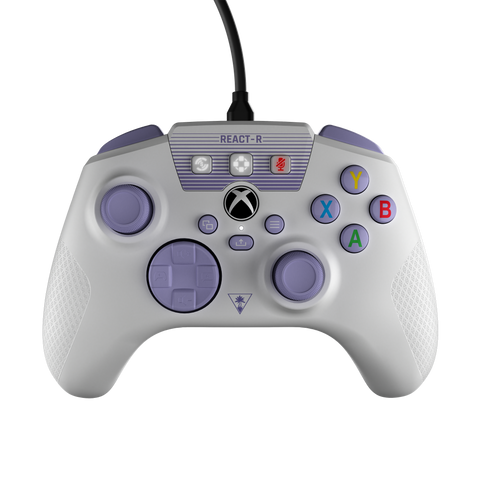 REACT-R™ Controller – Wired, White/Purple