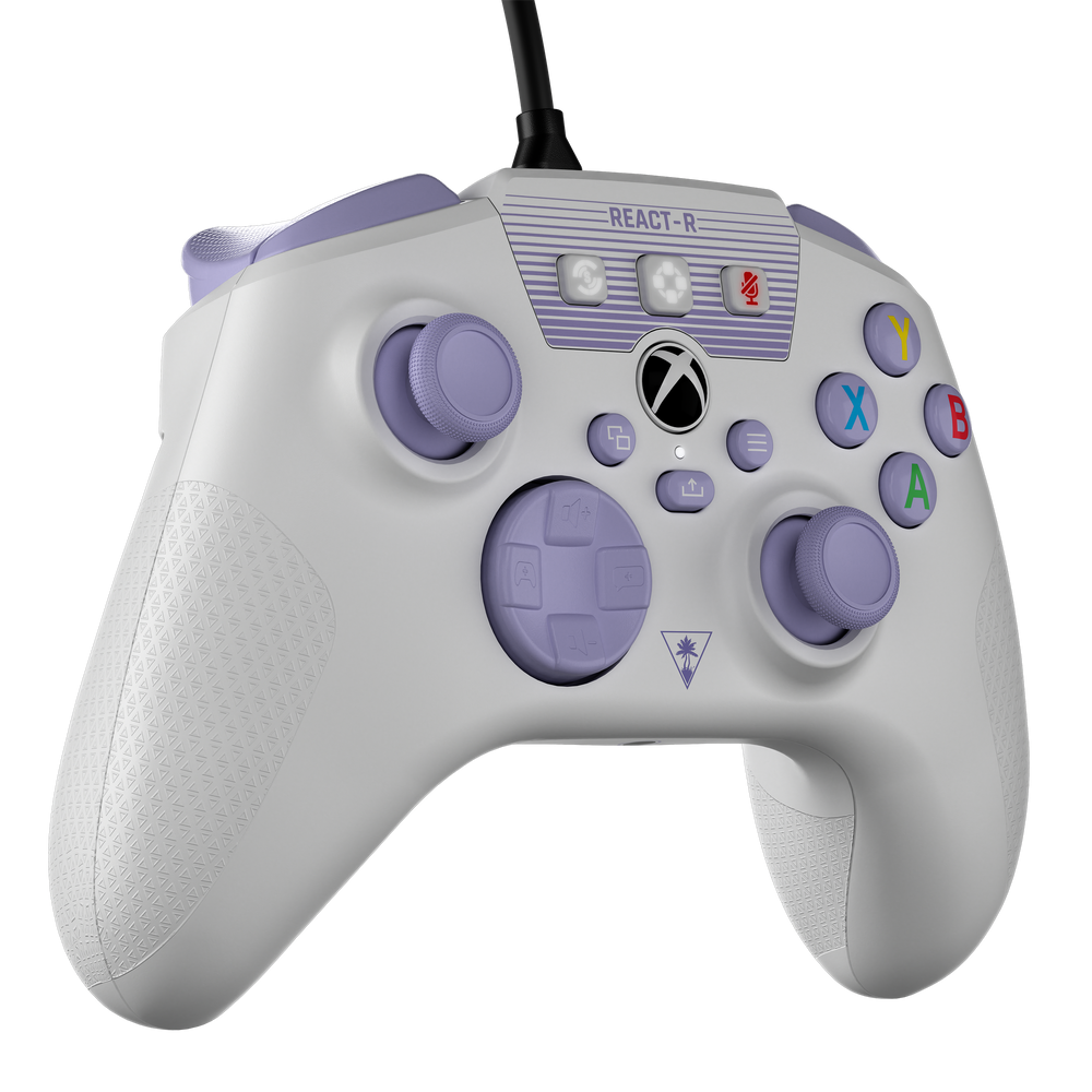 REACT-R™ Controller – Wired, White/Purple